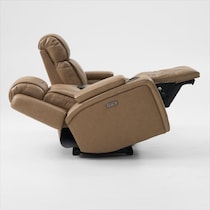 forte neutral power reclining loveseat   