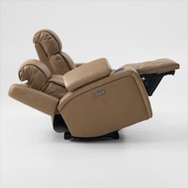 forte neutral power reclining loveseat   