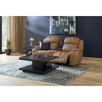 forte neutral power reclining loveseat   