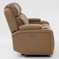 forte neutral power reclining sofa   