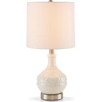 fortuna white table lamp   