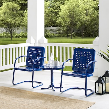 Foster Set of 2 Outdoor Chairs and Side Table