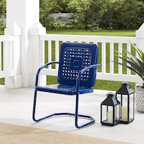 foster blue outdoor chair set   