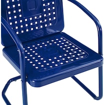 foster blue outdoor chair set   