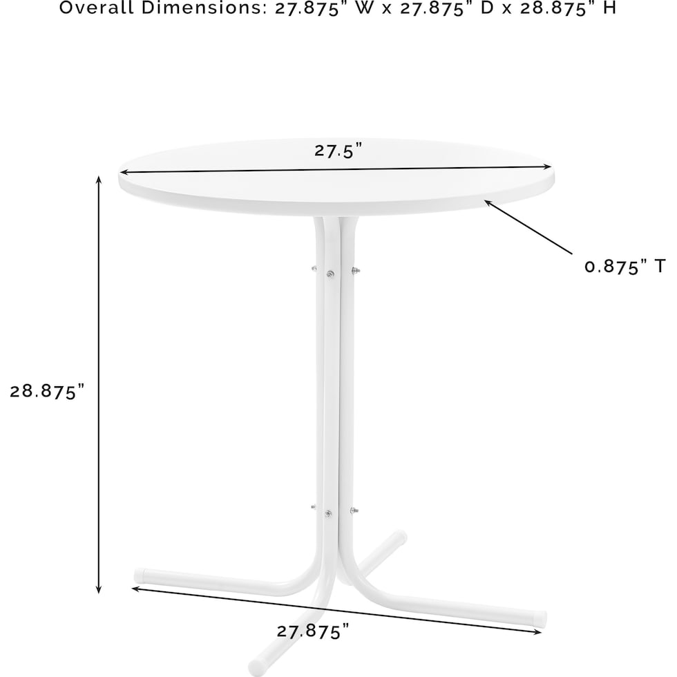 foster blue outdoor dinette   