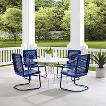 foster blue outdoor dinette   