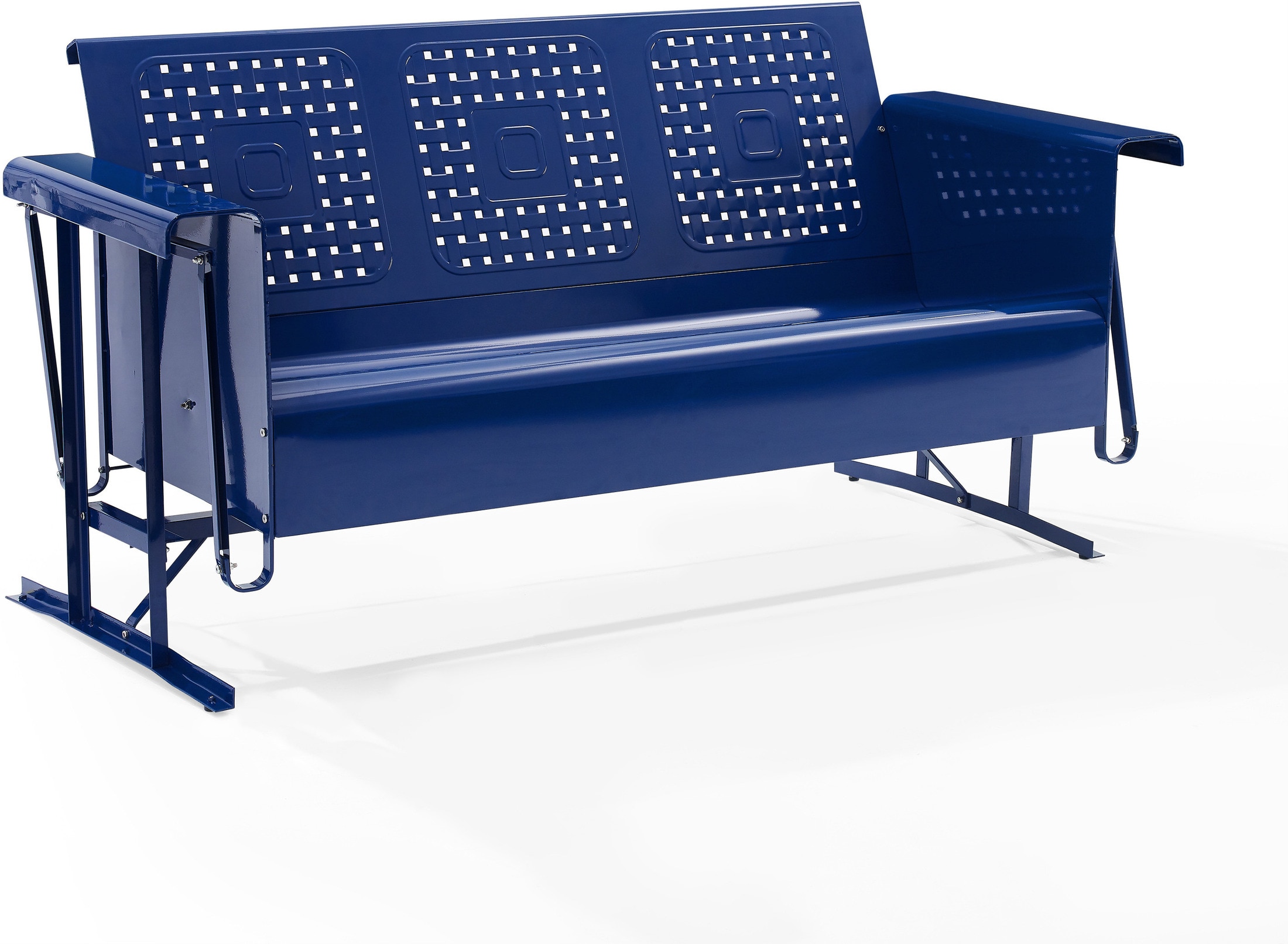 Foster Outdoor Sofa Glider Navy American Signature Furniture