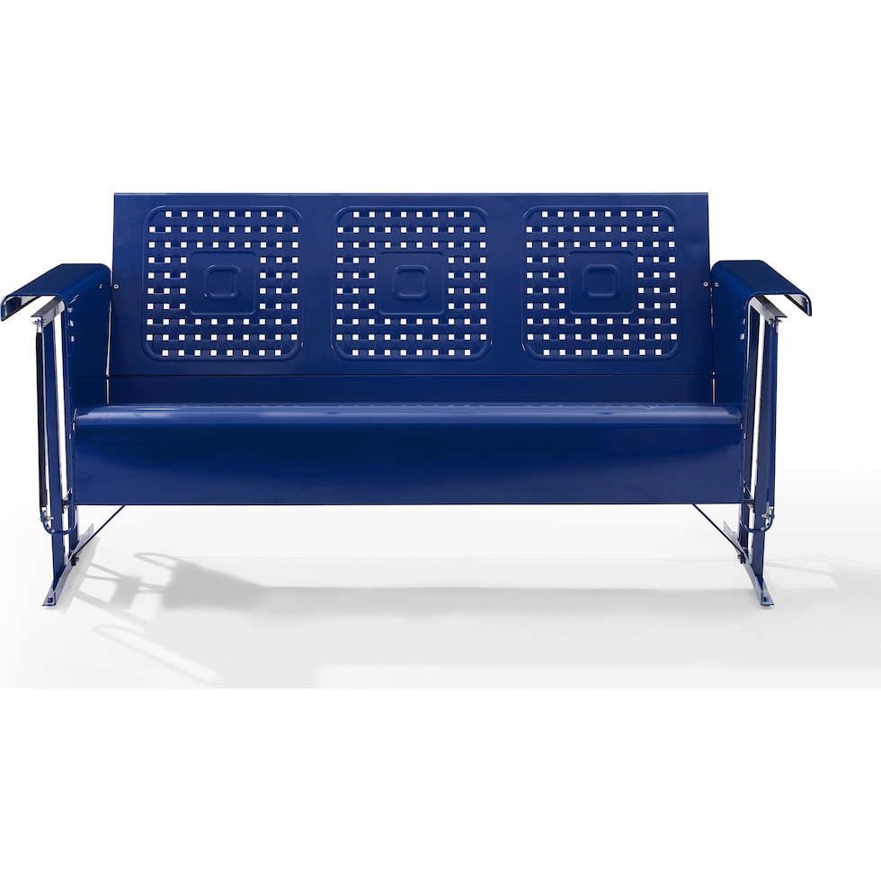 foster blue outdoor sofa   