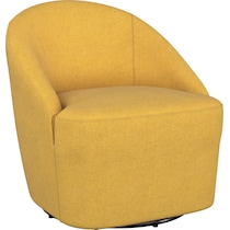 foster yellow accent chair   