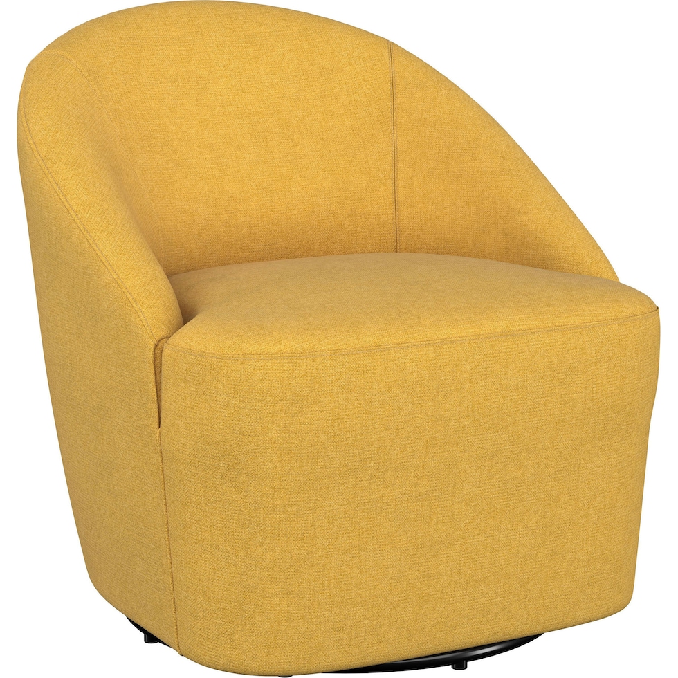 foster yellow accent chair   