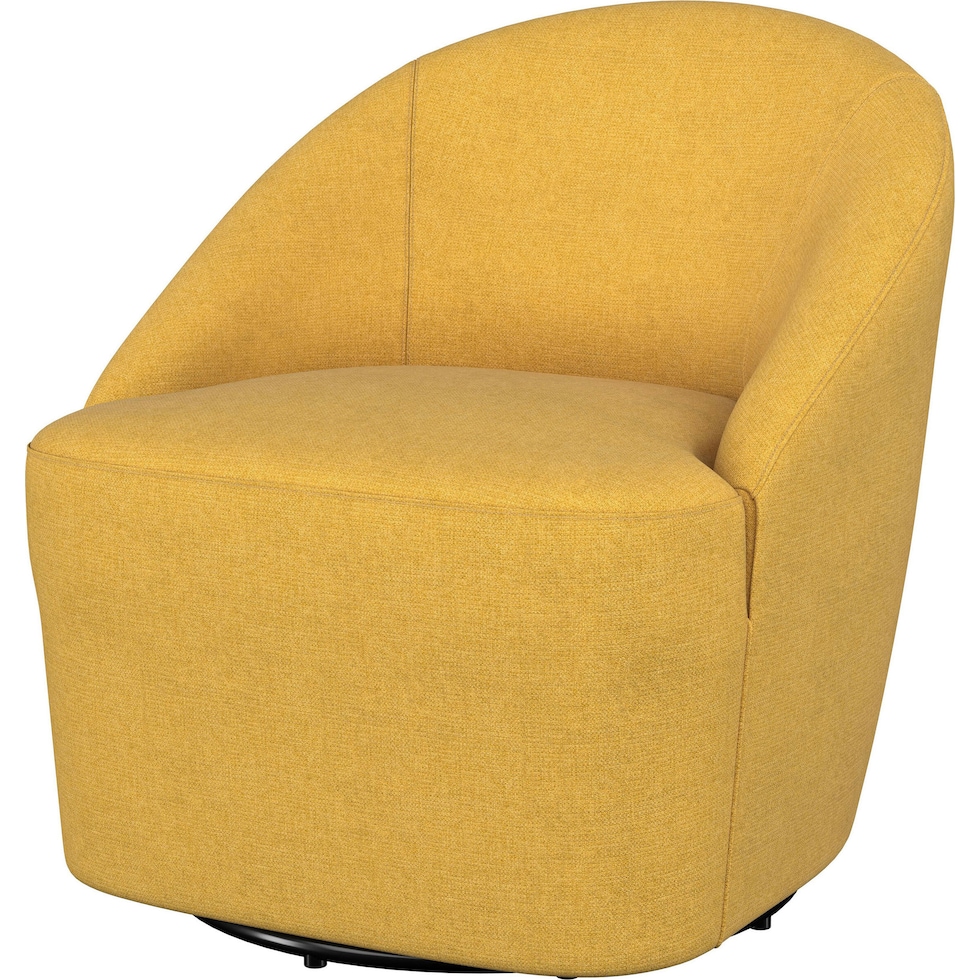 foster yellow accent chair   