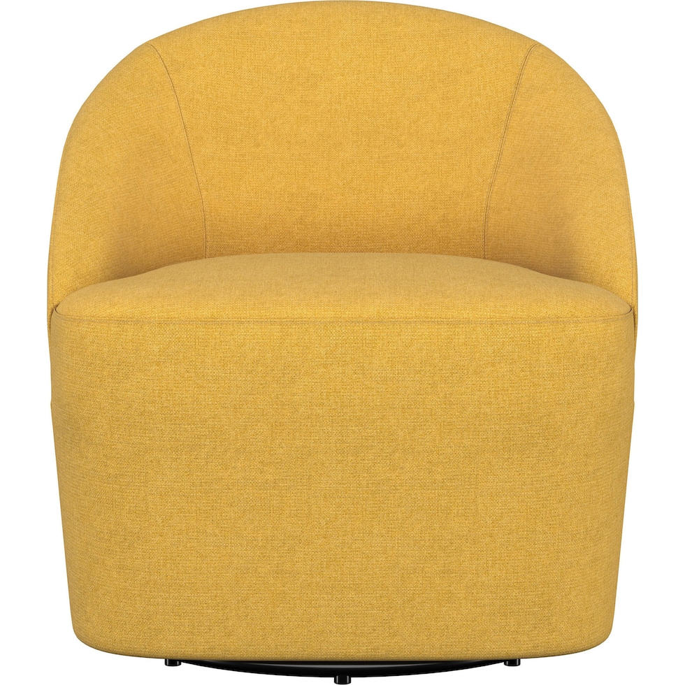 foster yellow accent chair   