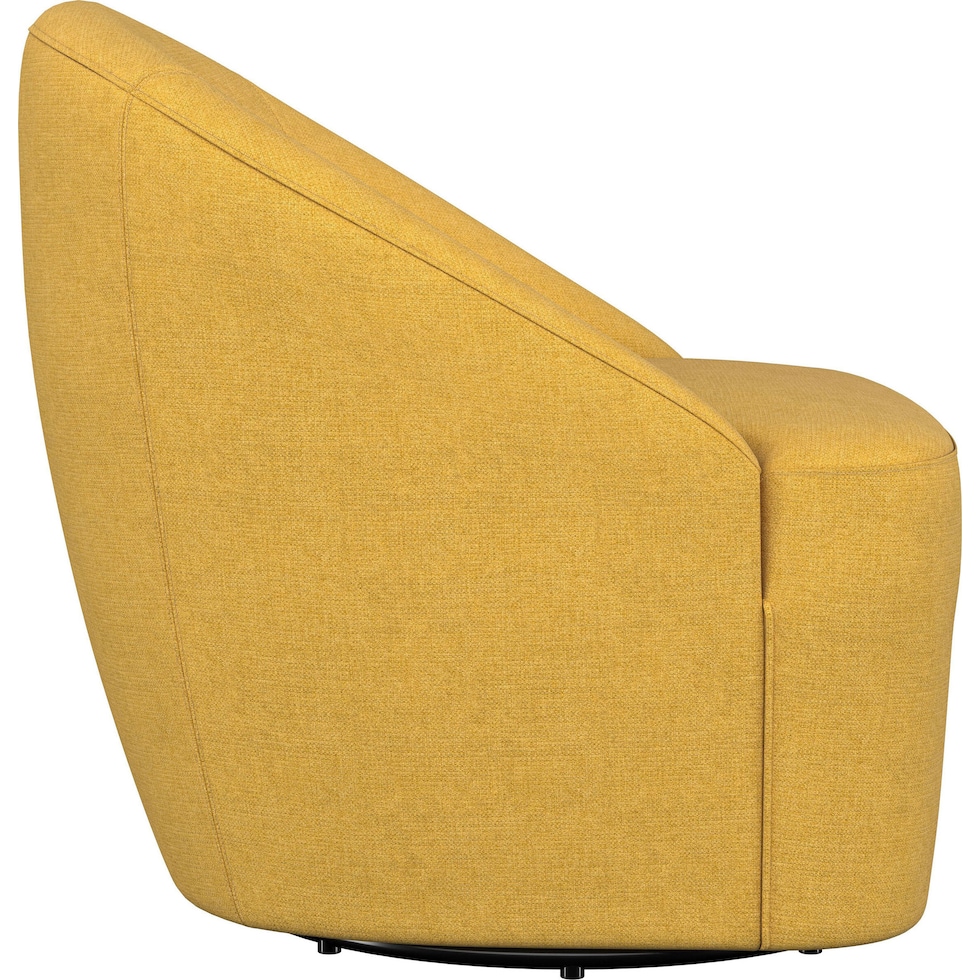 foster yellow accent chair   