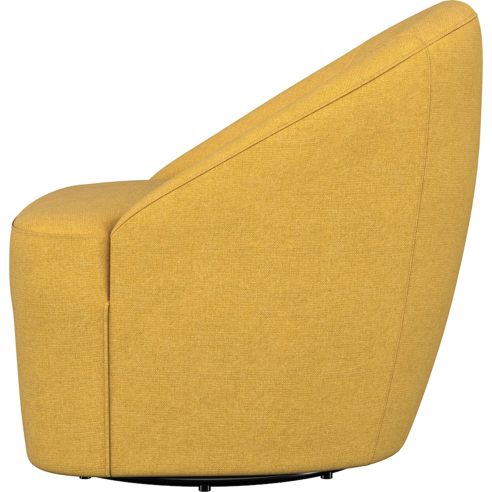 foster yellow accent chair   
