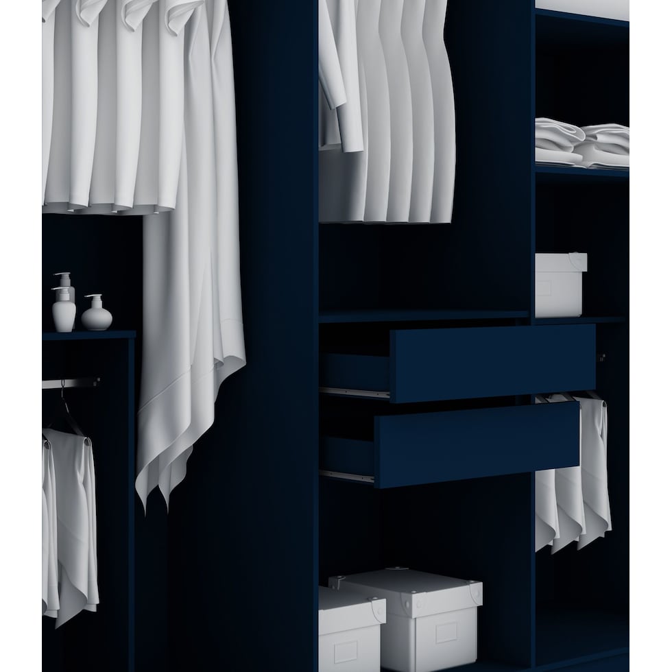 francis blue wardrobe   