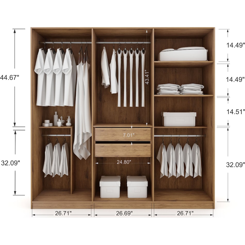 Closet Boston Armarios Ancho 60cm Alto 187cm Profundo 5