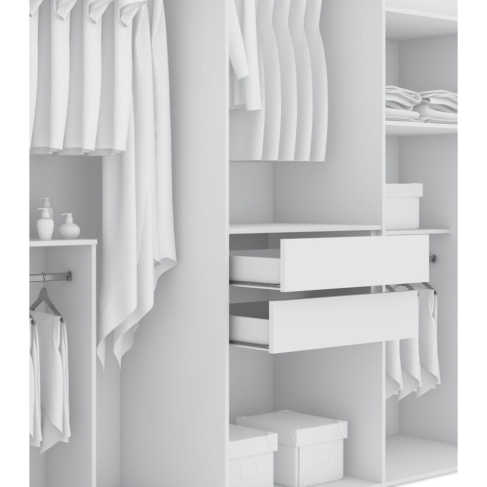 francis white wardrobe   