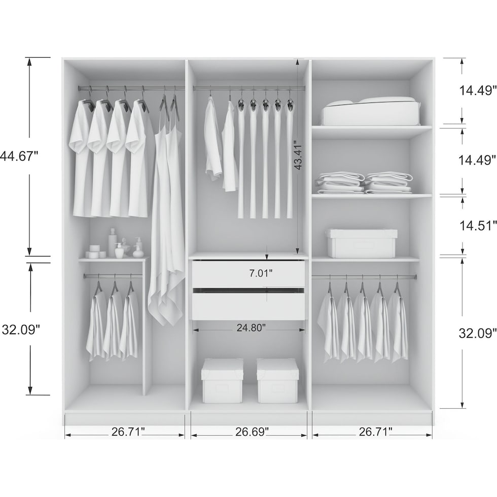 francis white wardrobe   