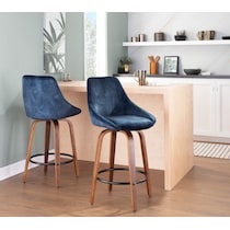 fraser blue counter height stool   