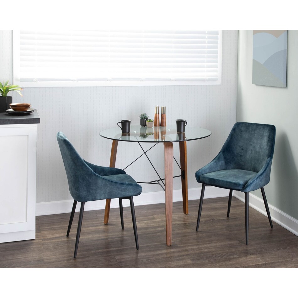 fraser blue dining chair   