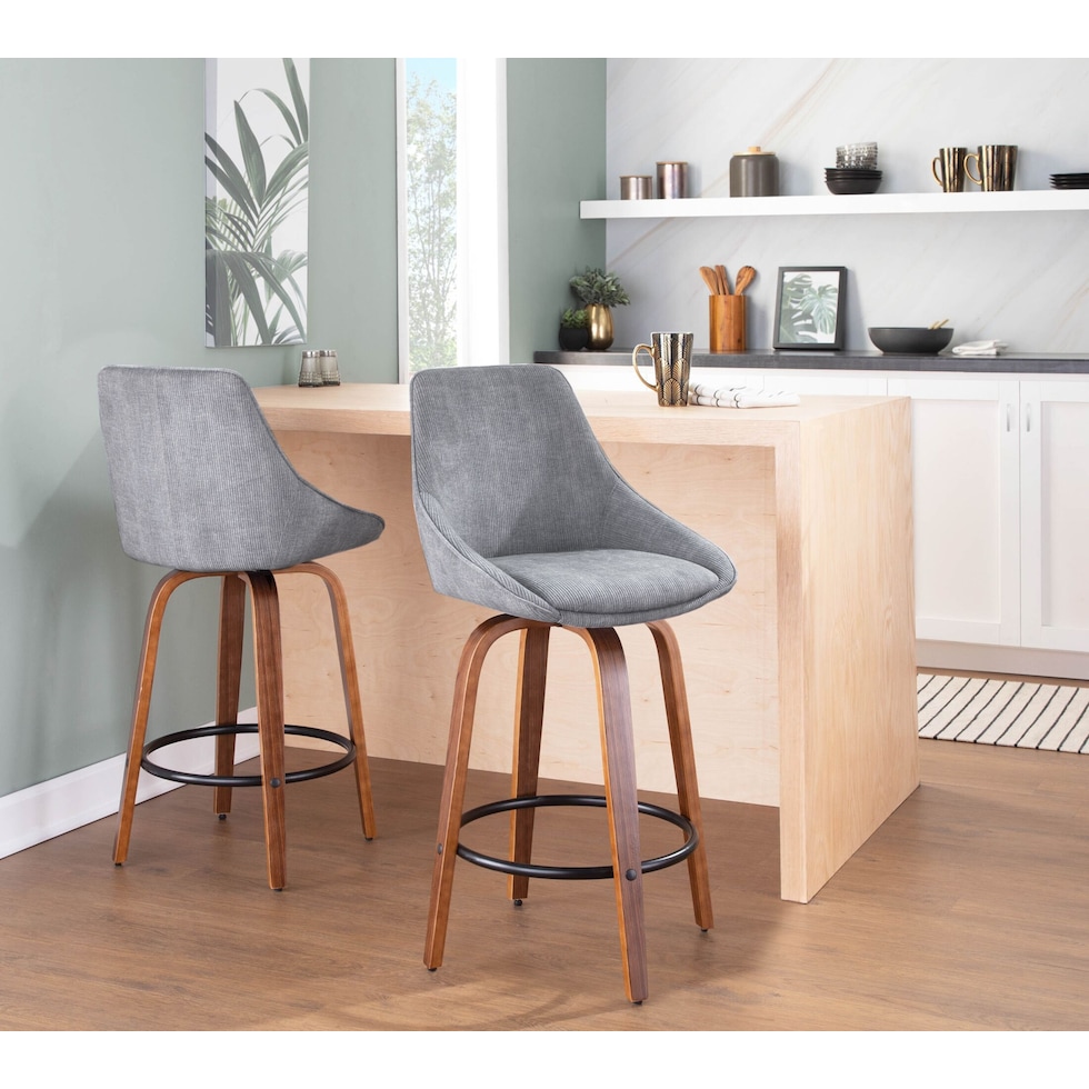 fraser gray counter height stool   