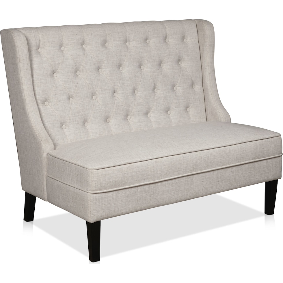 freddie beige entryway bench   