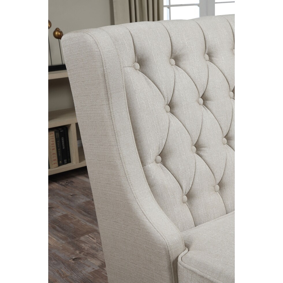 freddie beige entryway bench   