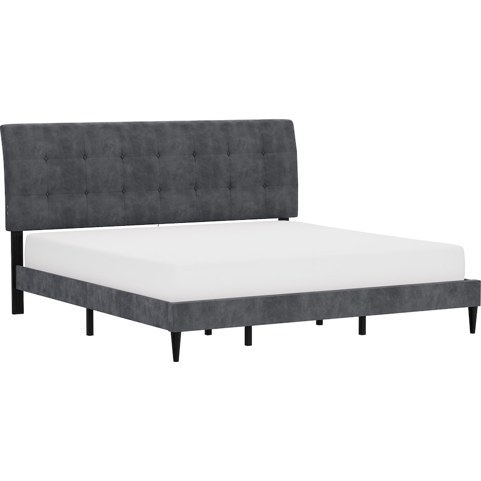 freddie gray king upholstered bed   
