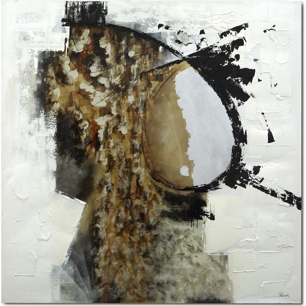 free flow white black gold wall art   