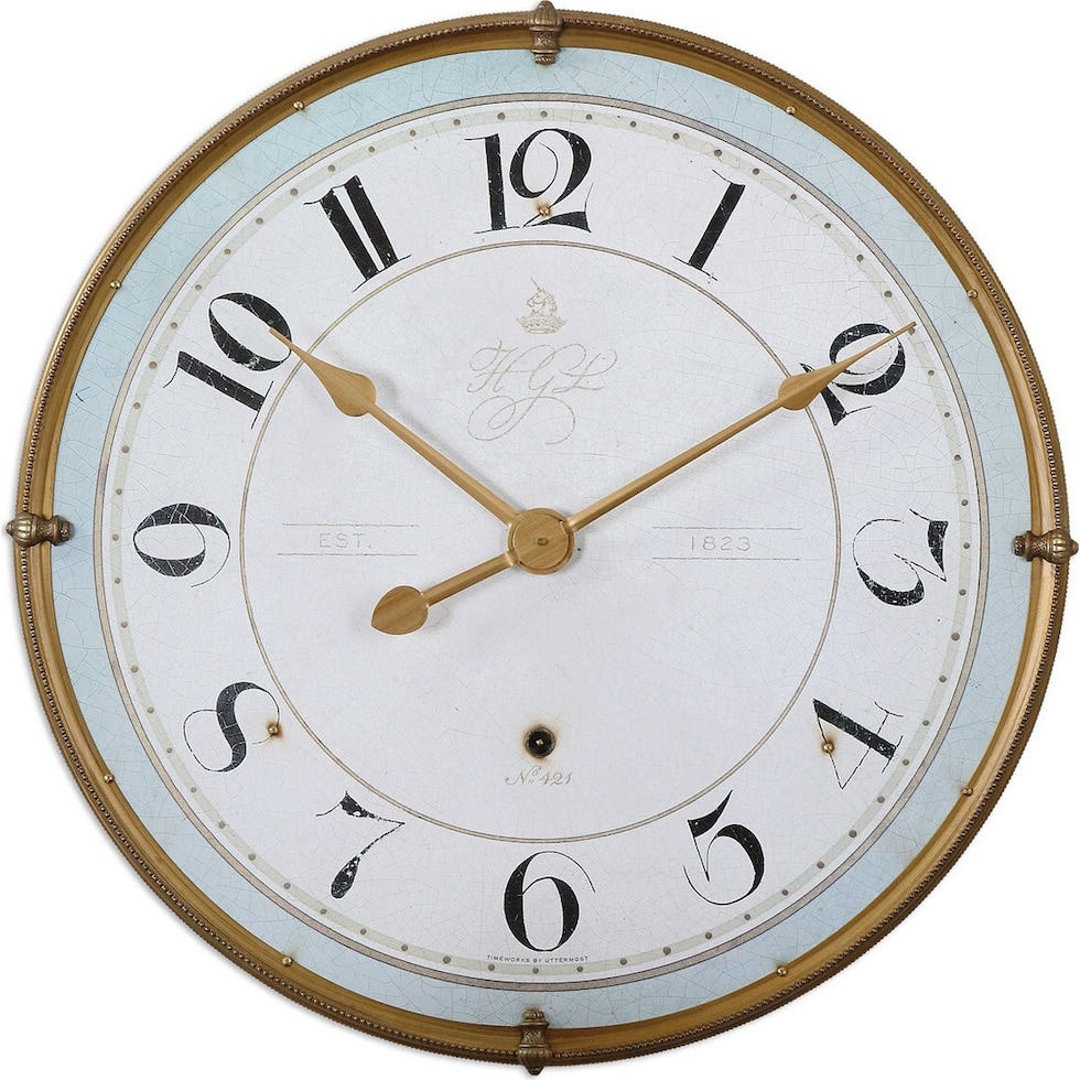 freja white wall clock   