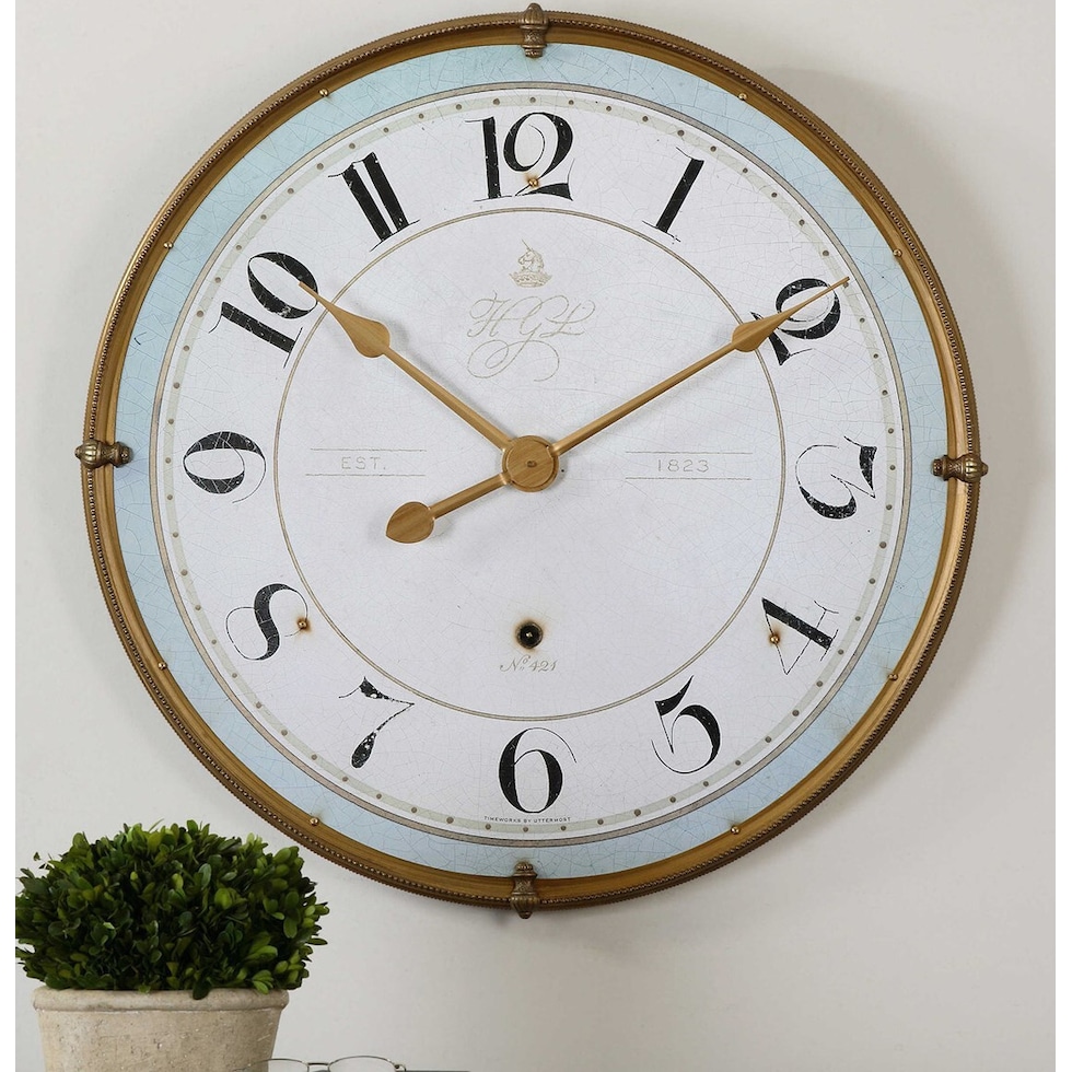 freja white wall clock   