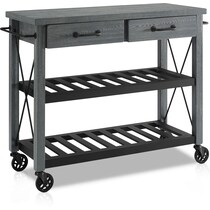 fremont gray kitchen cart   