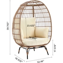 fresno chairs tan cream outdoor chair   