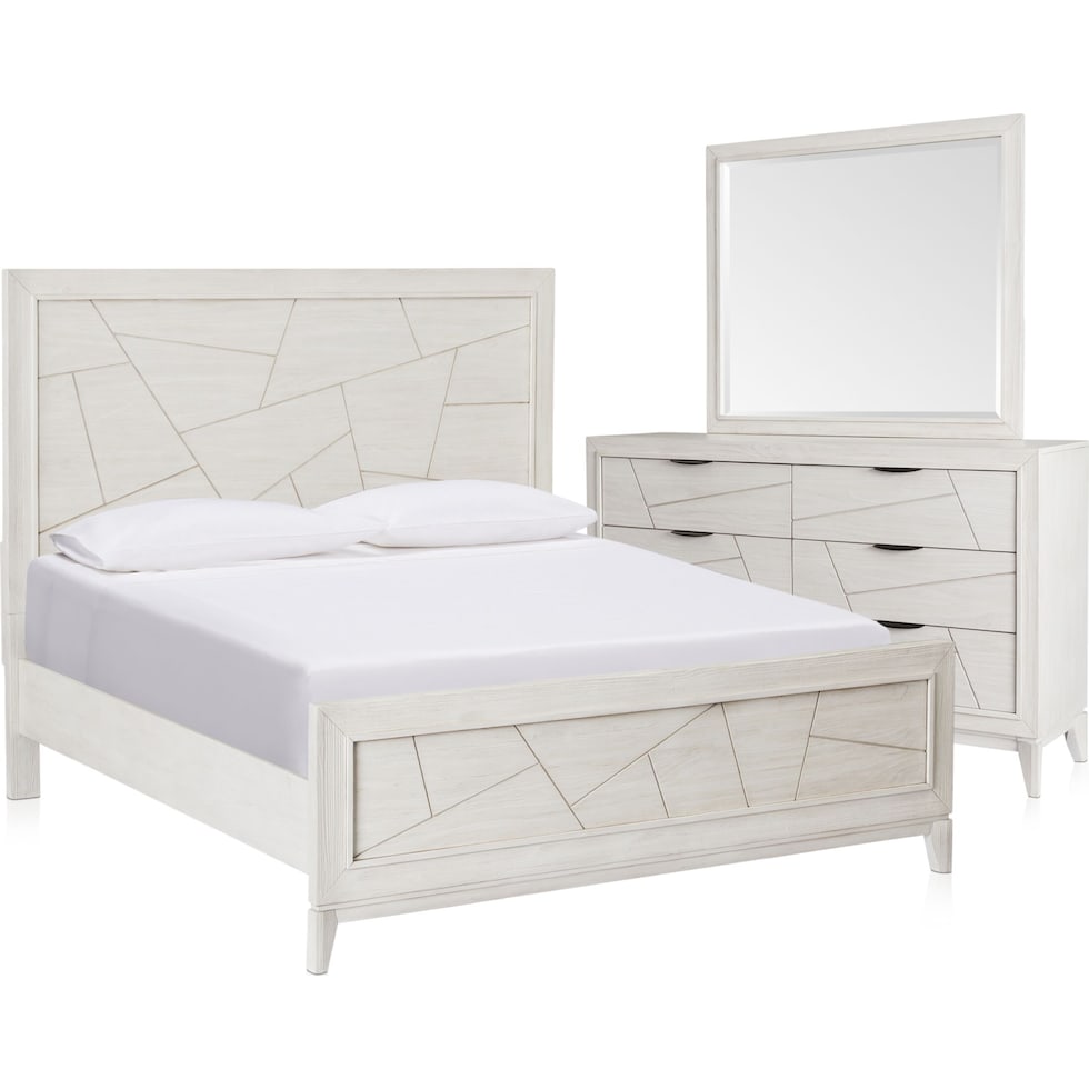 fresno white  pc king bedroom   