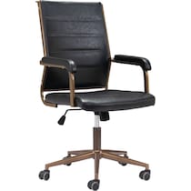 freya black office chair   