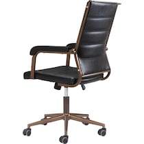 freya black office chair   