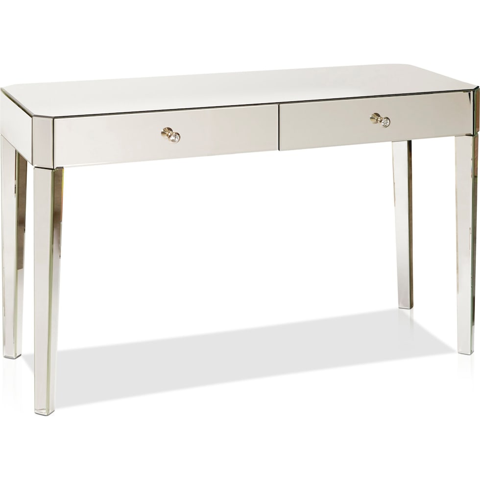 freya mirrored desk   