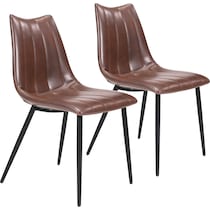 freyja dark brown dining chair   