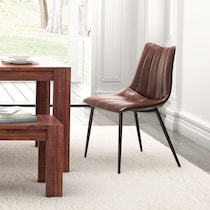 freyja dark brown dining chair   