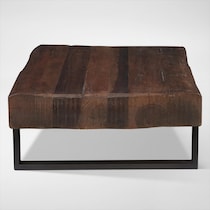 frisco occasional dark brown coffee table   
