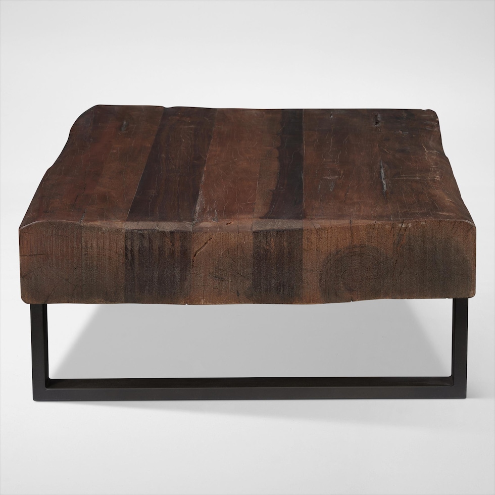 frisco occasional dark brown coffee table   