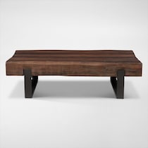 frisco occasional dark brown coffee table   