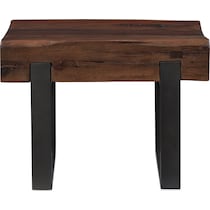 frisco occasional dark brown end table   