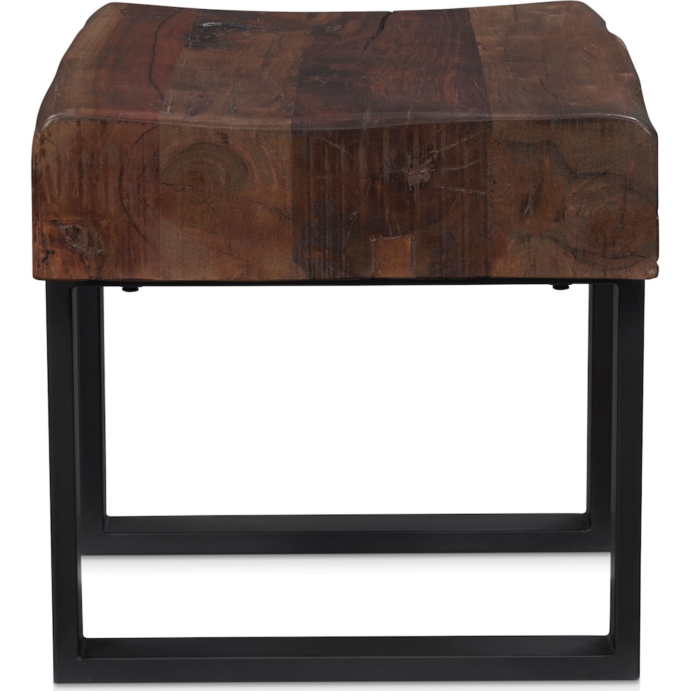 frisco occasional dark brown end table   