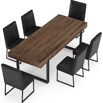 frisco black  pc dining room   