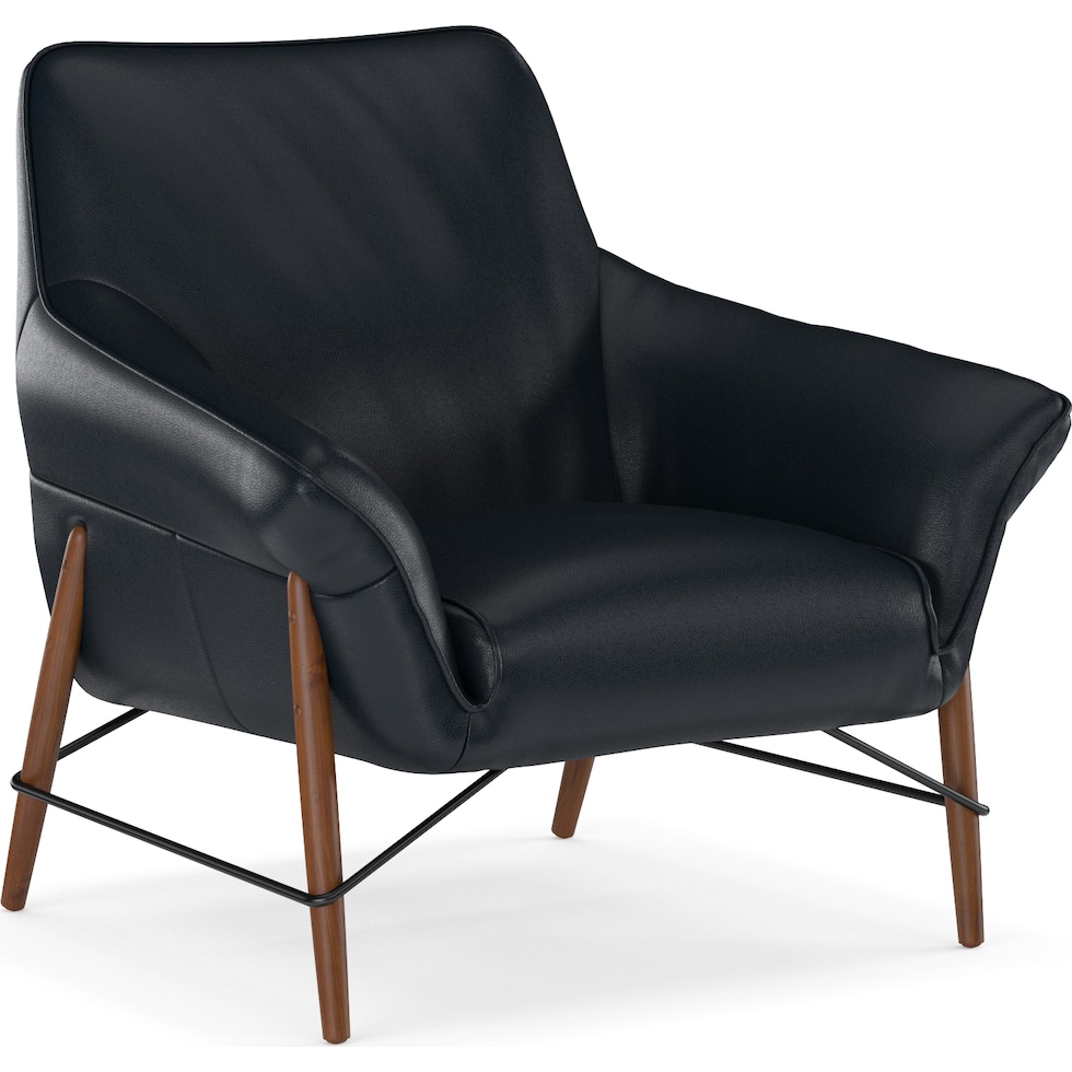 fritz black accent chair   