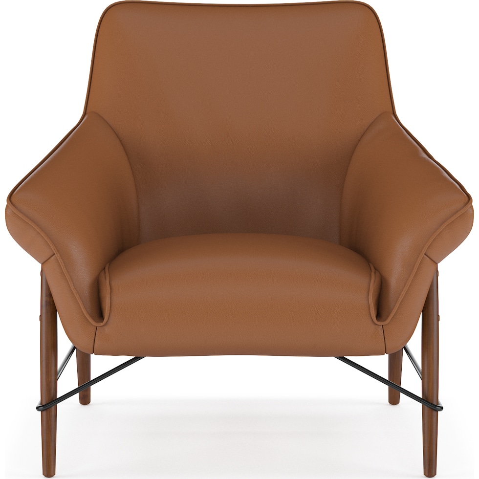 fritz light brown accent chair   