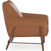 fritz light brown accent chair   