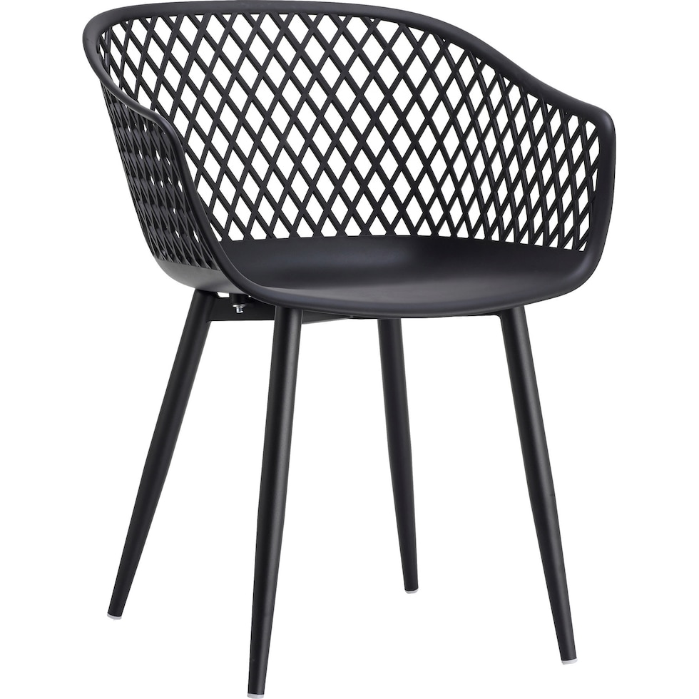 frontier black outdoor chair set   