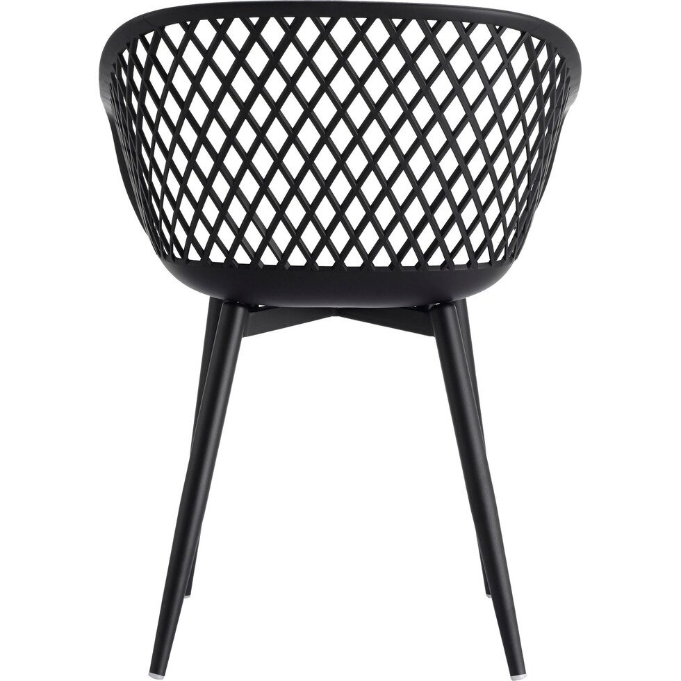 frontier black outdoor chair set   